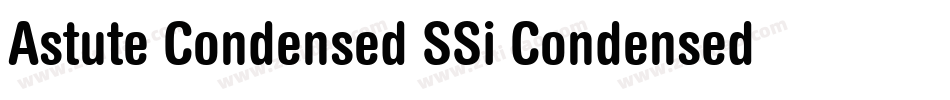 Astute Condensed SSi Condensed字体转换
